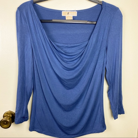 SP Periwinkle Michael Kors top w/ cowl neckline - Picture 1 of 4